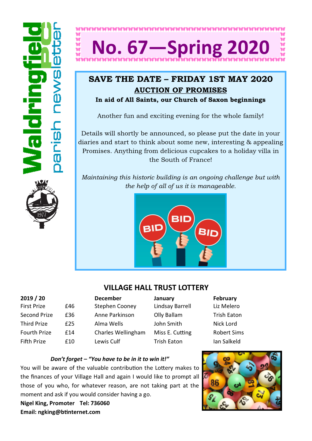 Waldringfield Newsletter Spring 2020