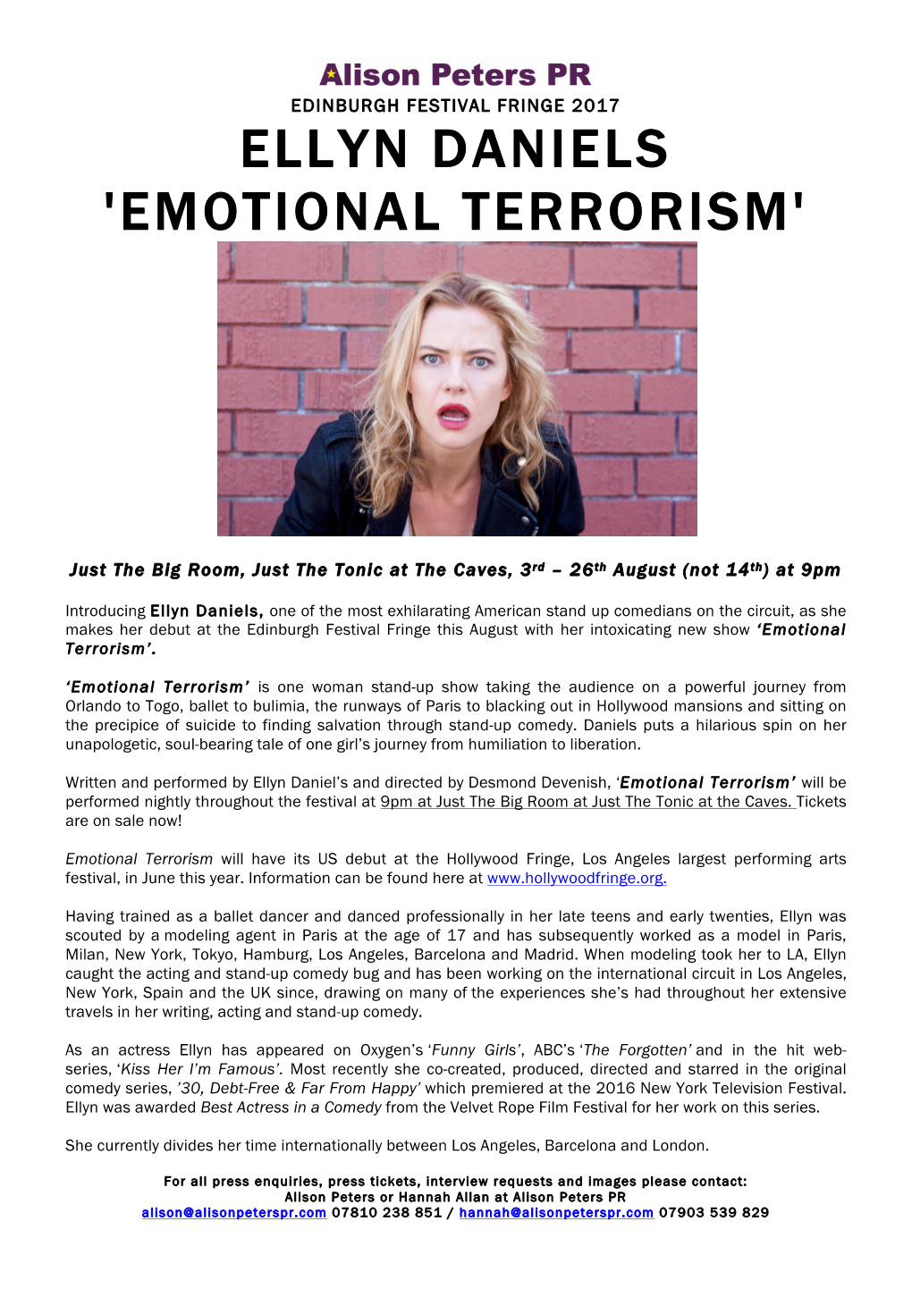 Ellyn Daniels 'Emotional Terrorism'