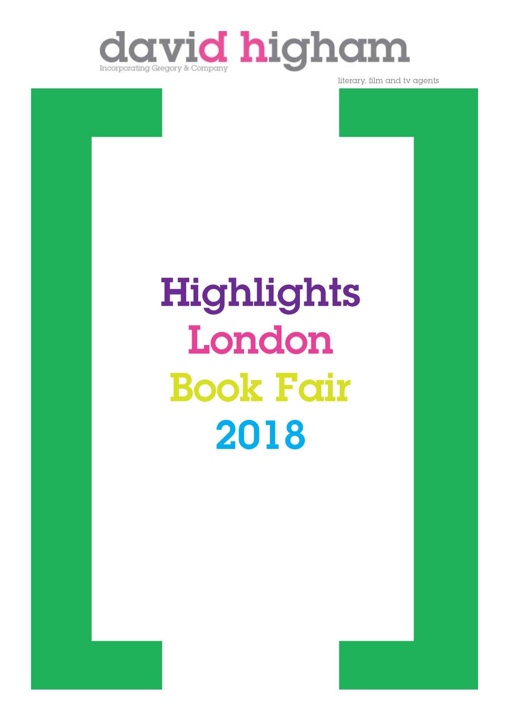 Highlights London Book Fair 2018 Highlights