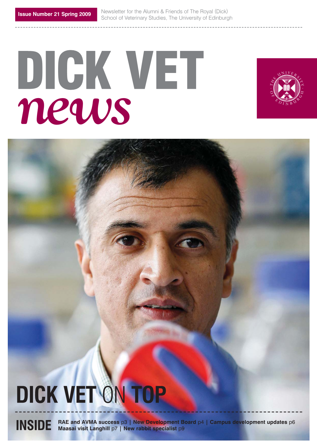 Dick School of Veterinary Studies, the University of Edinburgh DICK VET News