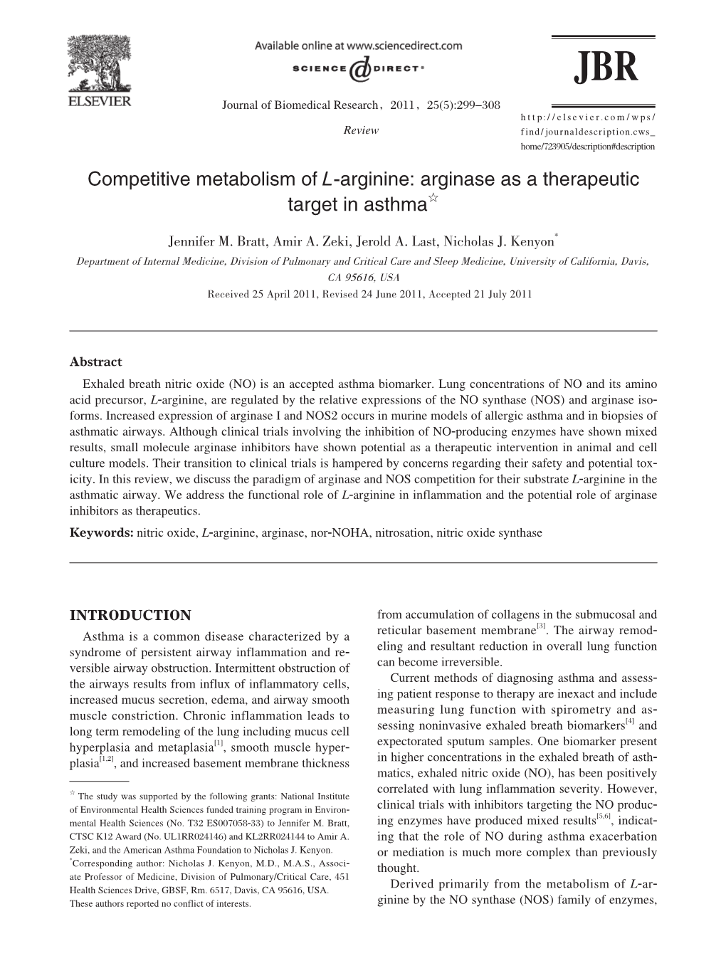 Competitive Metabolism of L-Arginine: Arginase As a Therapeutic Target In