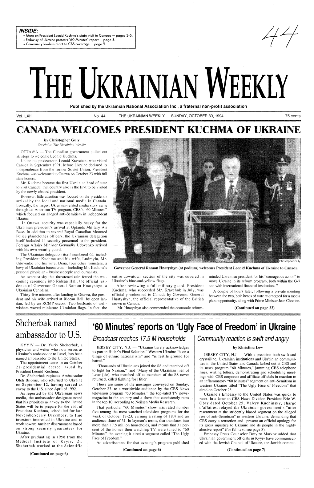 The Ukrainian Weekly 1994, No.44