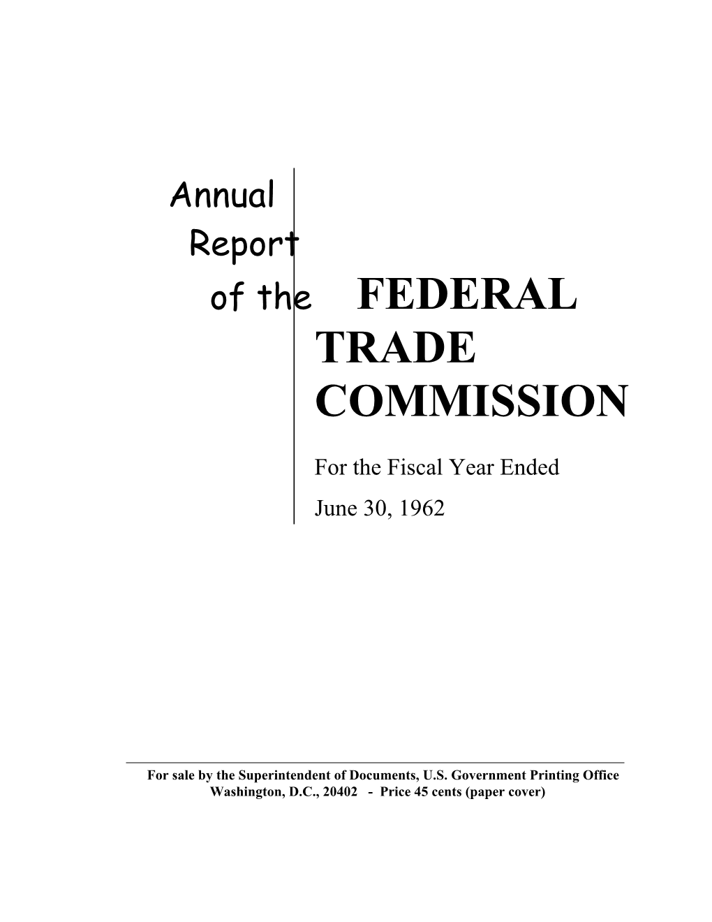 1962 Annual Report