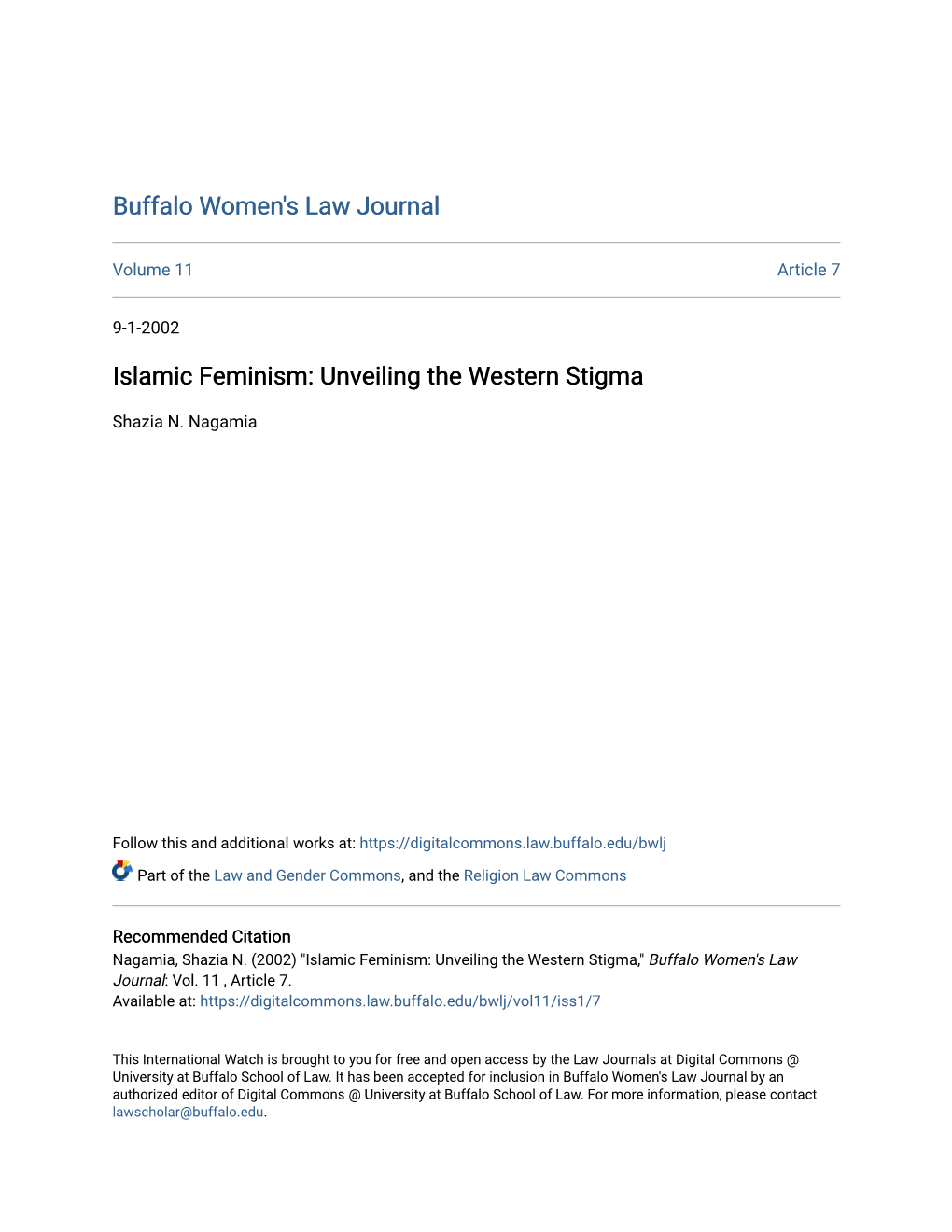 Islamic Feminism: Unveiling the Western Stigma