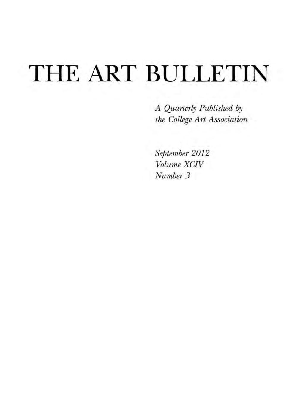 The Art Bulletin