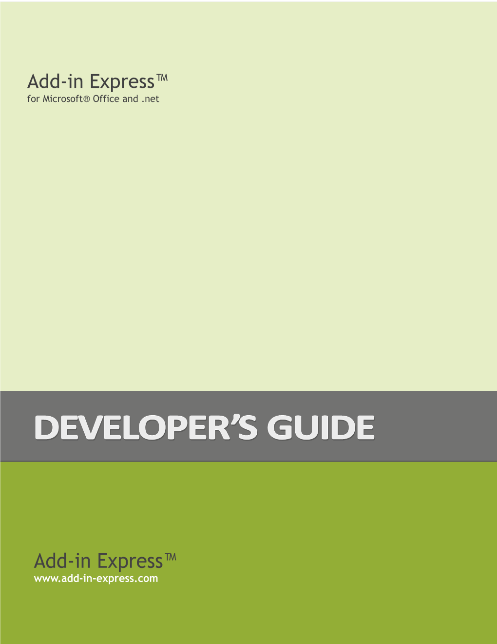 Add-In Express for Office and .Net Add-In Express™ for Microsoft® Office and .Net