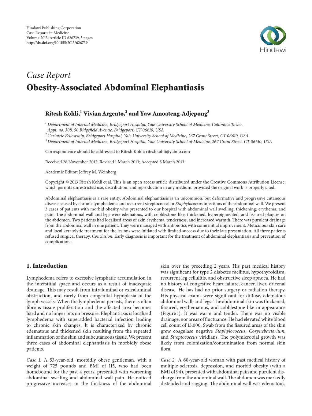 Obesity-Associated Abdominal Elephantiasis