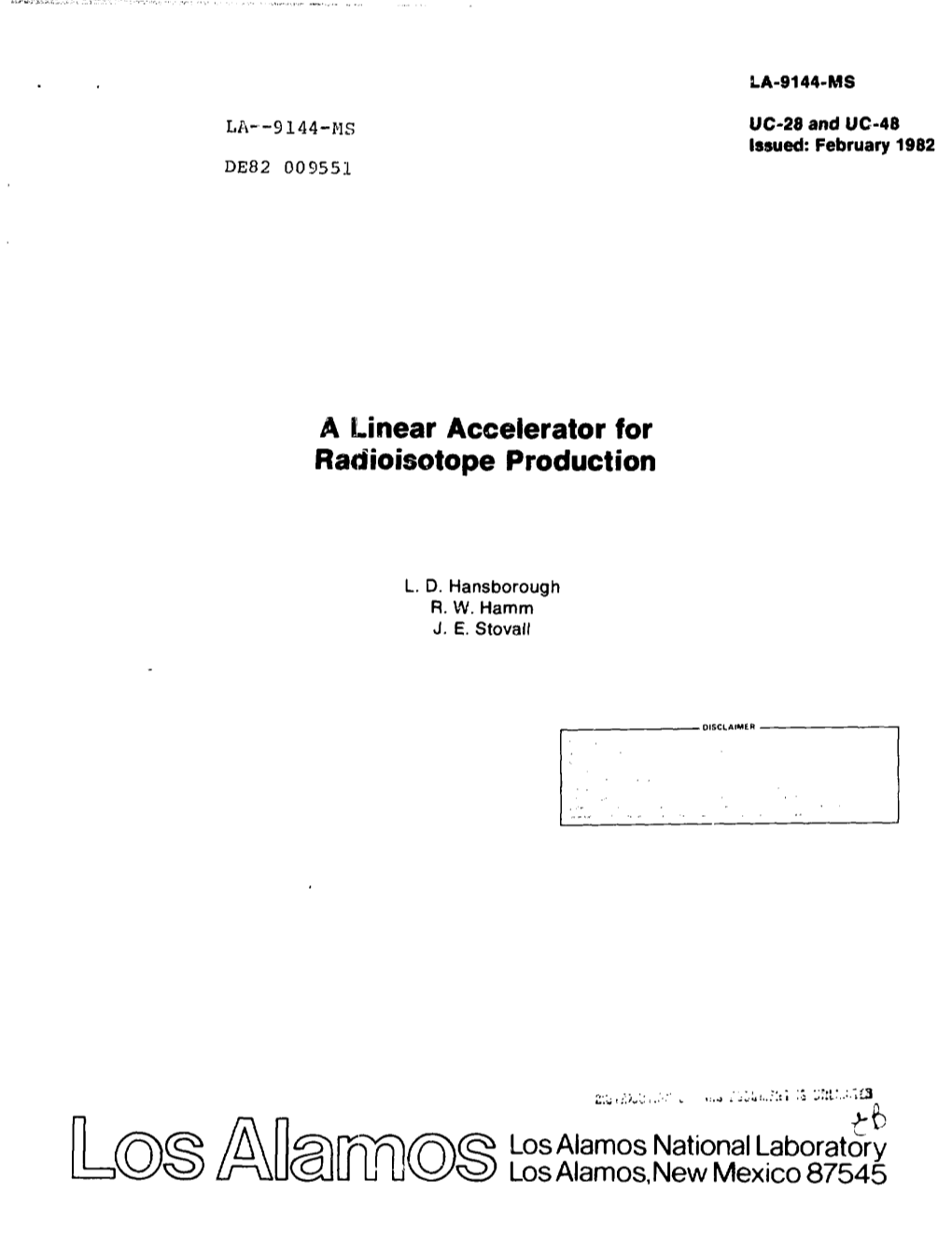 Linear Accelerator for Radioisotope Production