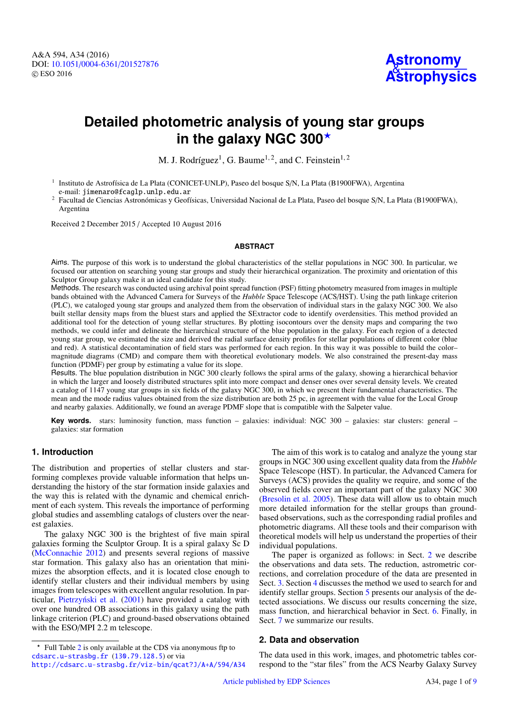 Detailed Photometric Analysis of Young Star Groups in the Galaxy NGC 300? M