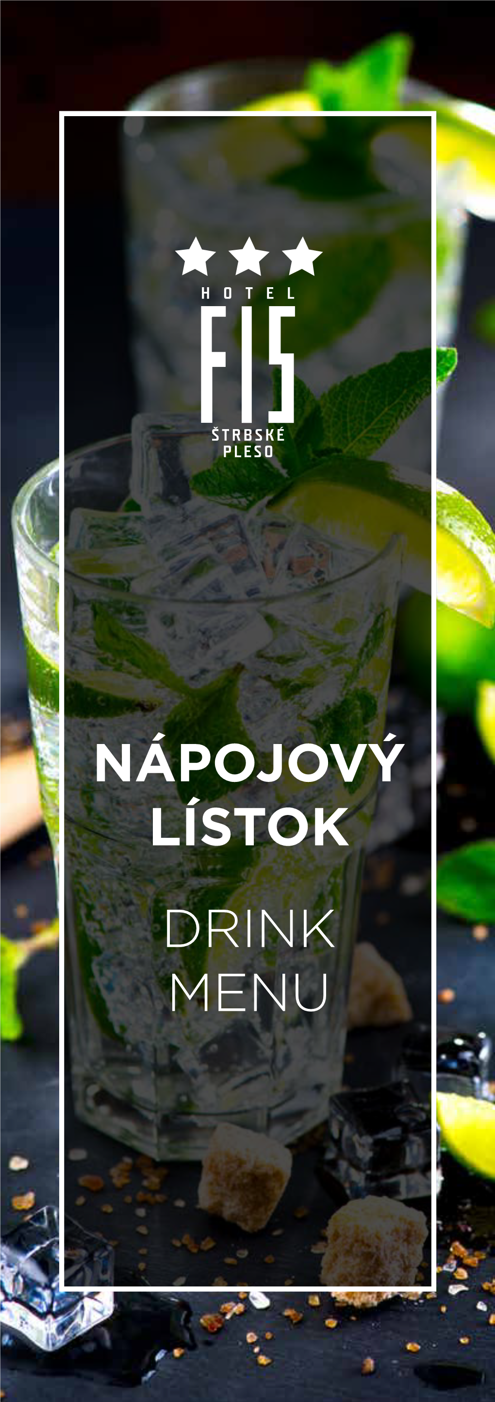 Nápojový Lístok Drink Menu Aperitív / Aperitifs 0,1 L Martini Bianco S Citrónom, 3,00 € Martini Dry S Citrónom Martini Bianco with Lemon, Martini Dry with Lemon