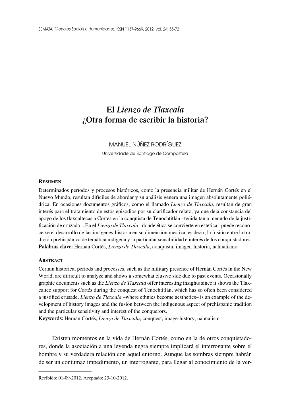 El Lienzo De Tlaxcala ¿Otra Forma De Escribir La Historia?