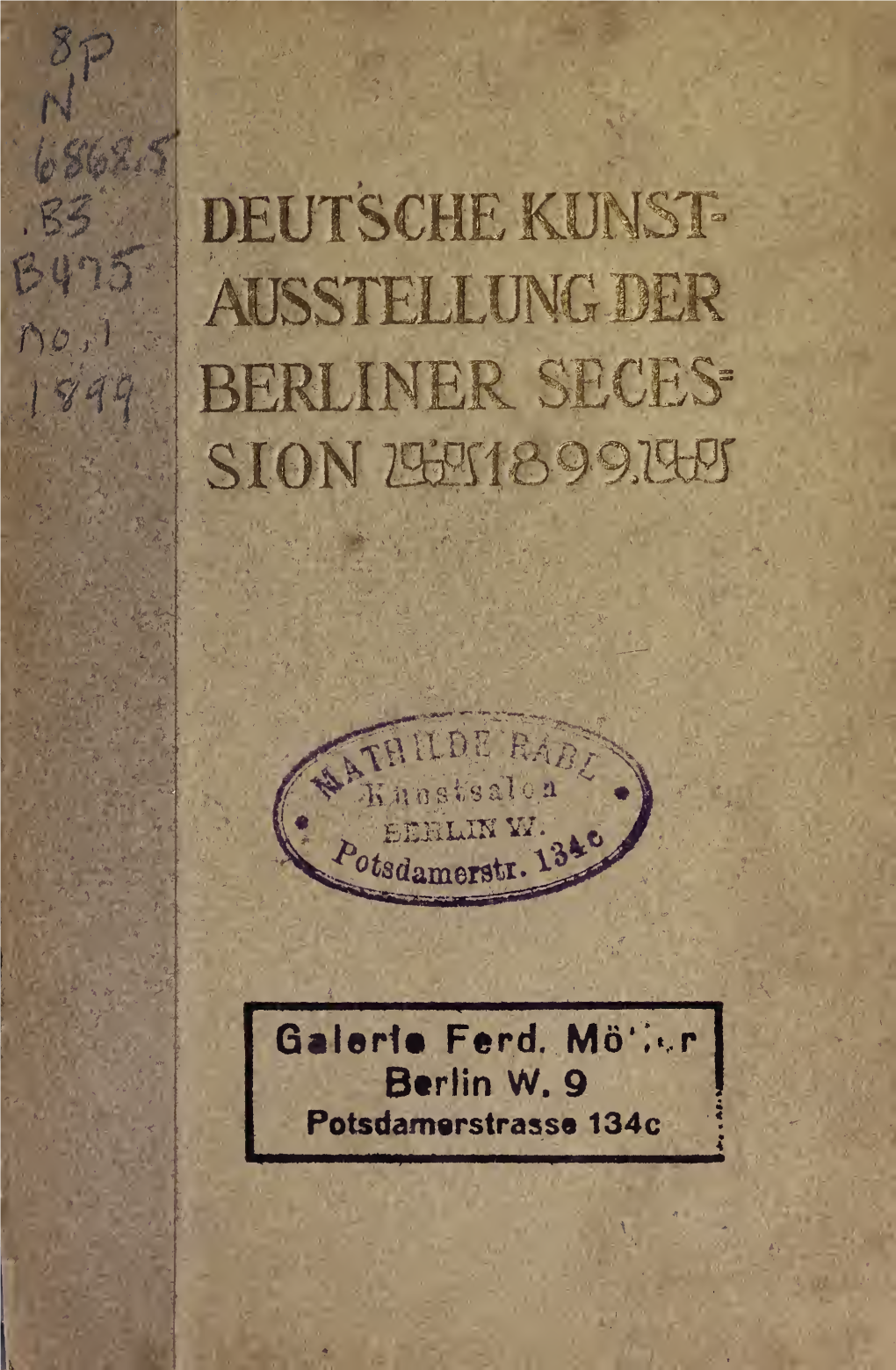 Katalog Der ... Ausstellung Der Berliner Secession