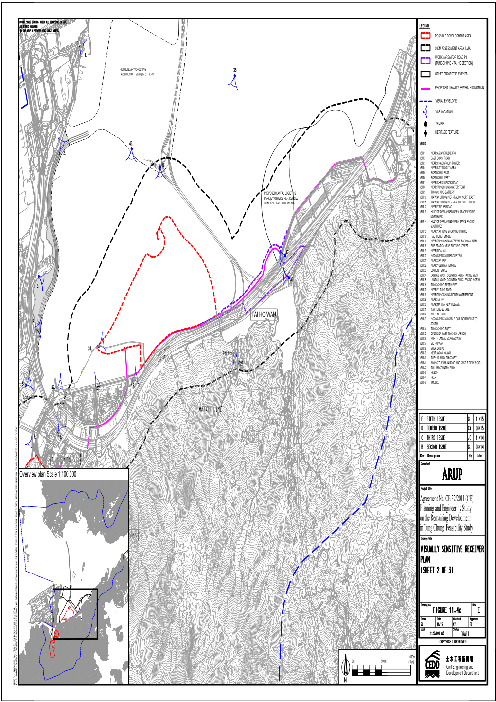 LANTAU ISLAND TUNG CHUNG TAI HO WAN POK to YAN Overview Plan Scale 1:100,000