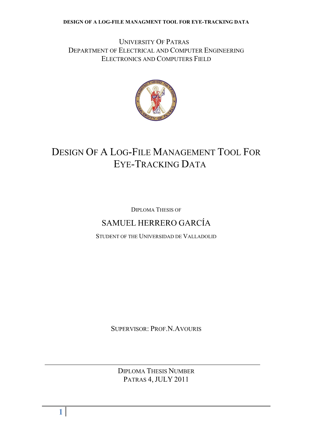 1 Design of a Log-File Management Tool for Eye