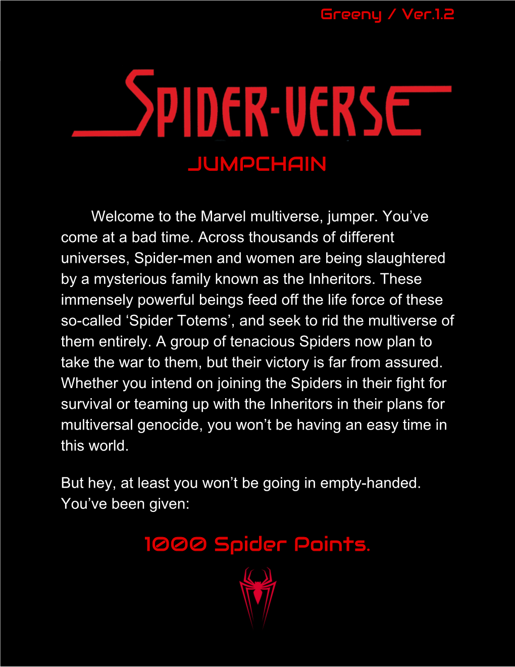 JUMPCHAIN 1000 Spider Points