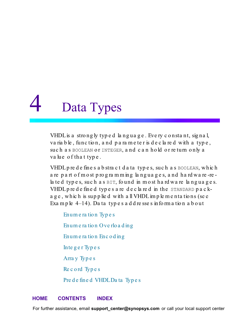 4 Data Types