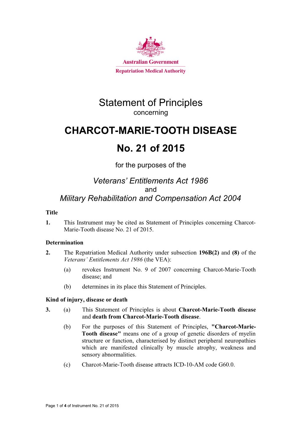 Charcot-Marie-Tooth Disease