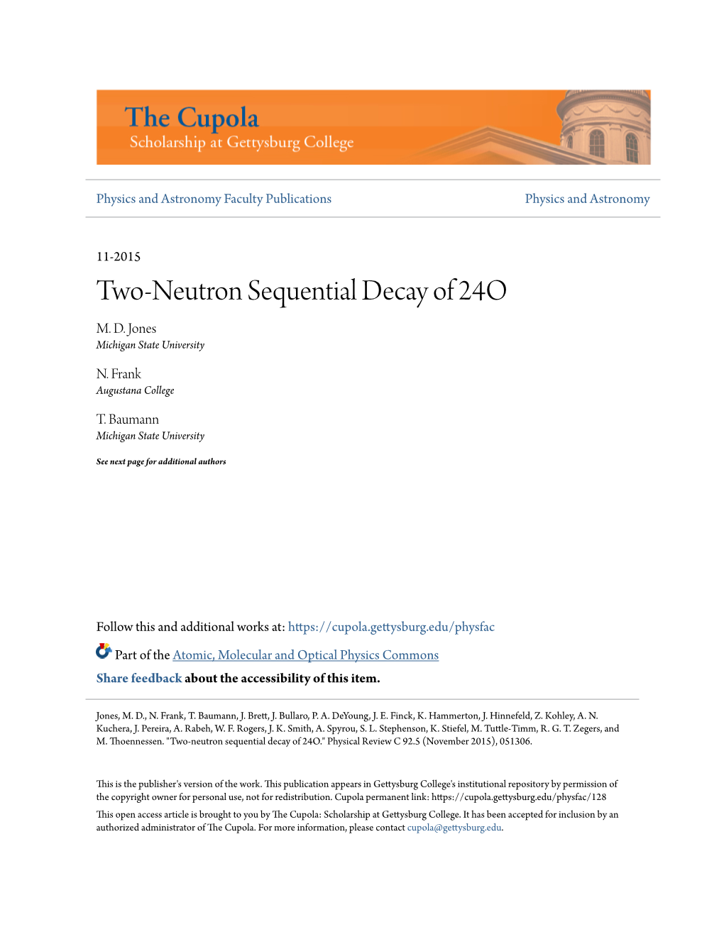 Two-Neutron Sequential Decay of 24O M