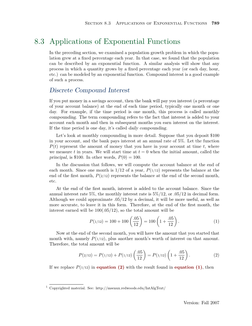 8.3 Applications of Exponential Functions 789