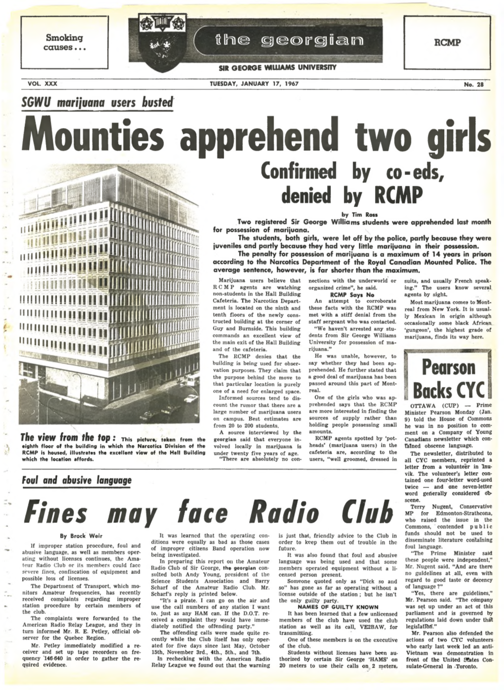 Mounties Apprehend Two Girls Confirmed by Co-Eds, Denied by RCMP