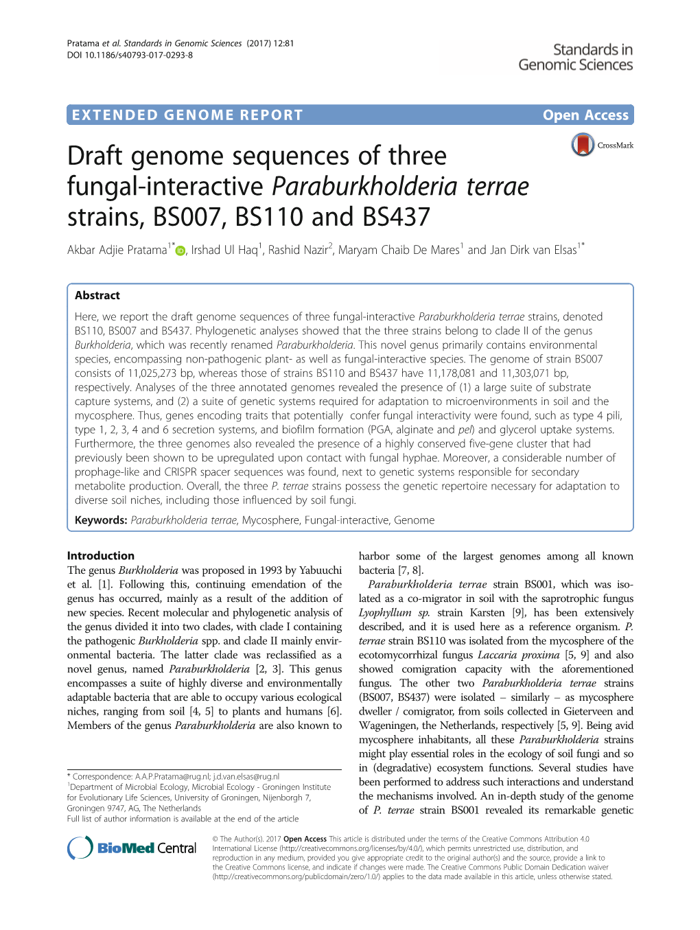 Draft Genome Sequences of Three Fungal-Interactive Paraburkholderia