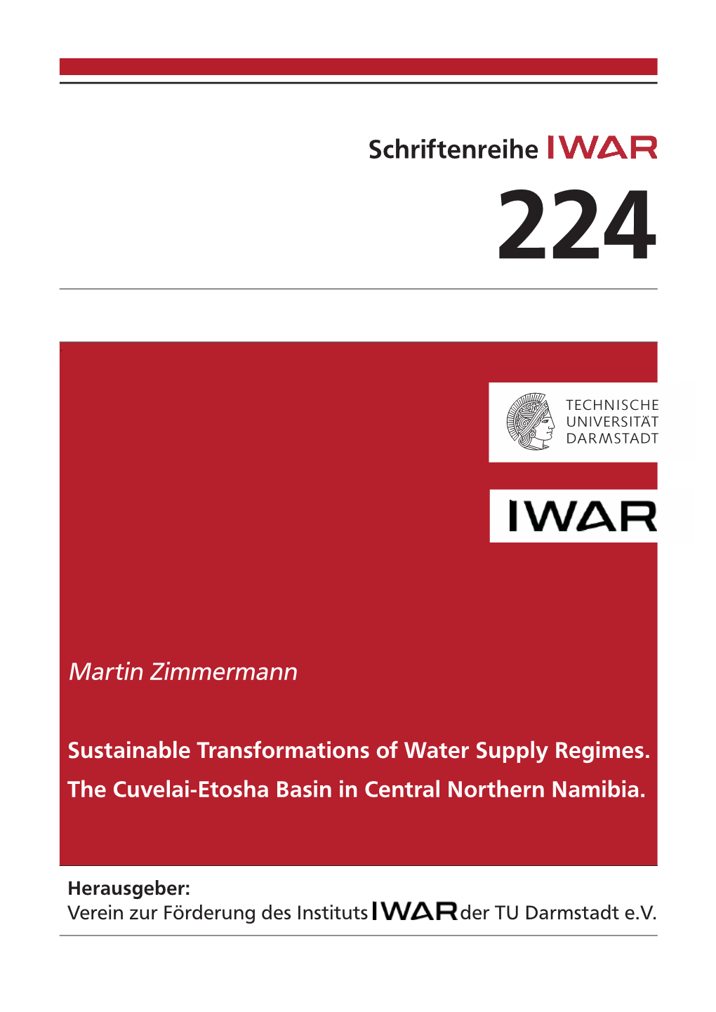Sustainable Transformations of Water Supply Regimes. the Cuvelai-Etosha Basin in Central Northern Namibia