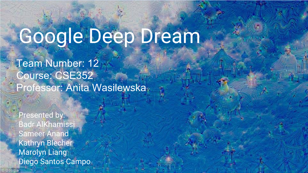 Google Deep Dream