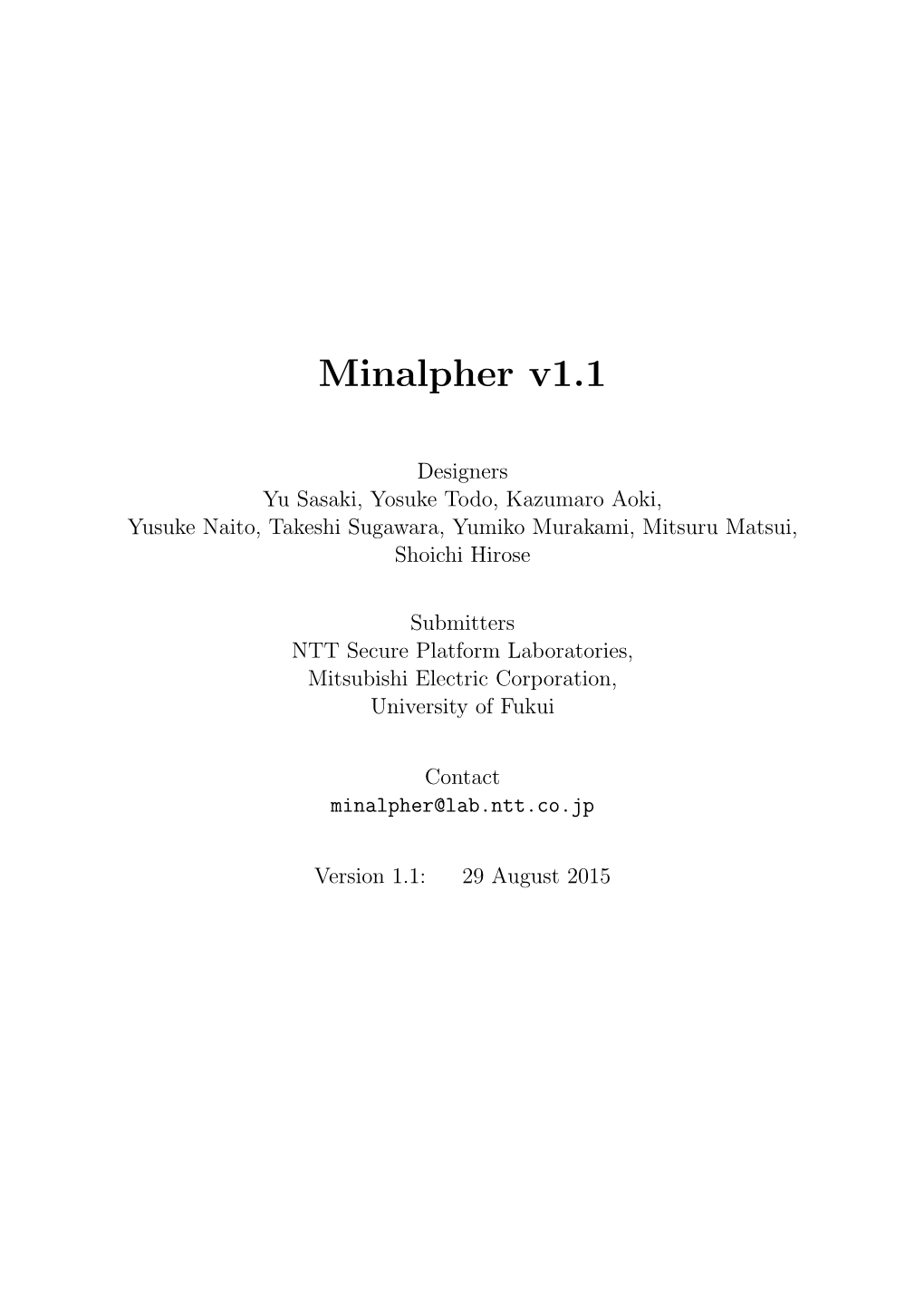 Minalpher V1.1