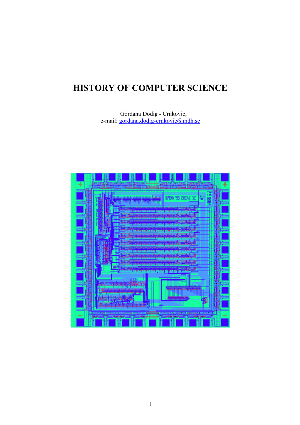 History of Computer Science