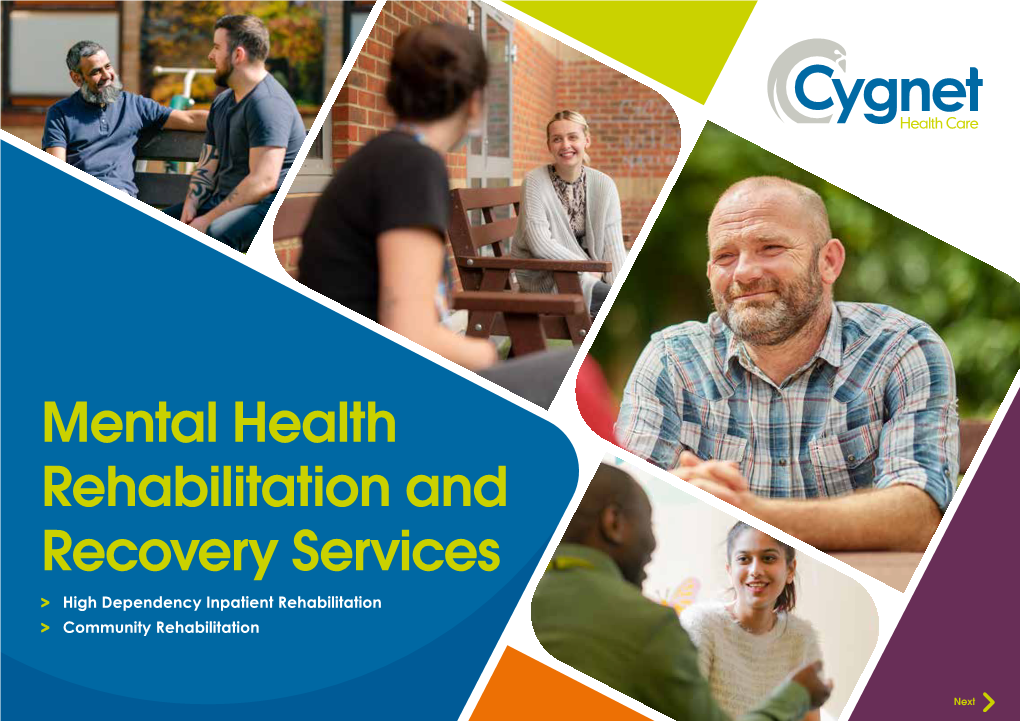 Download Our Mental Health Rehabilitation and Recovery Brochure 4.34 MB