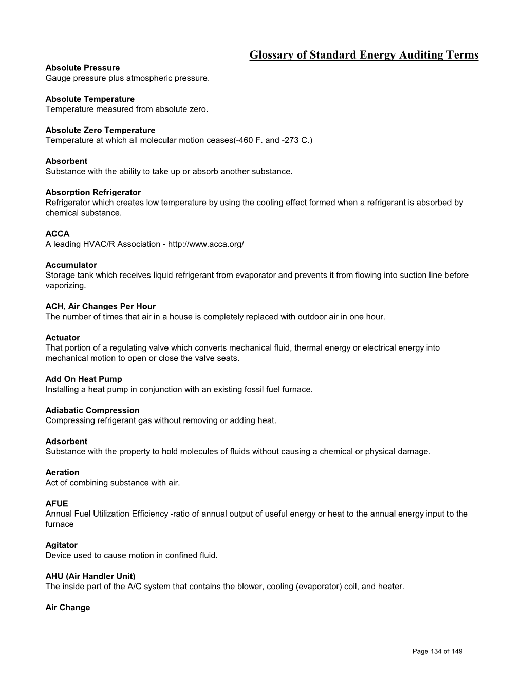 Glossary of Energy Terms