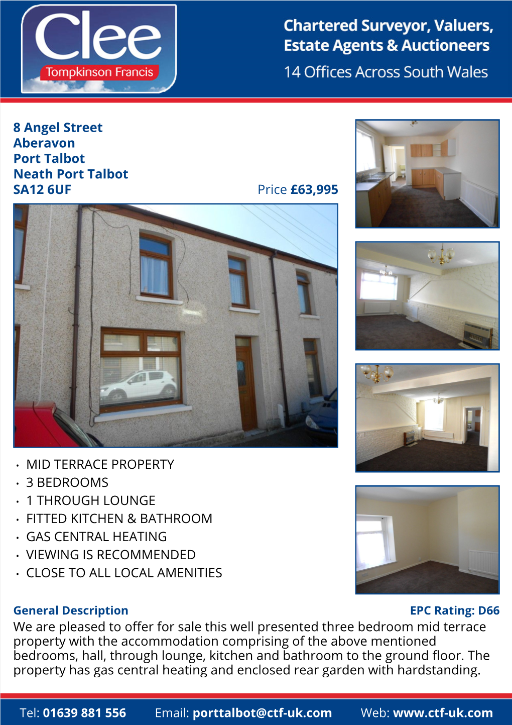 8 Angel Street Aberavon Port Talbot Neath Port Talbot Price £63,995