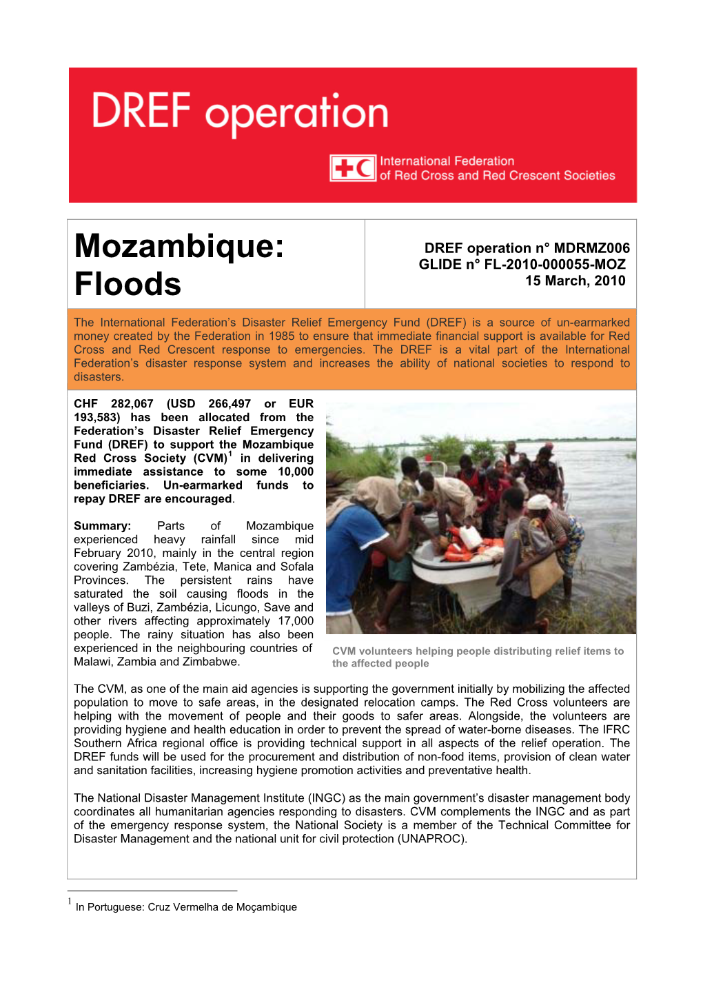 Mozambique: Floods