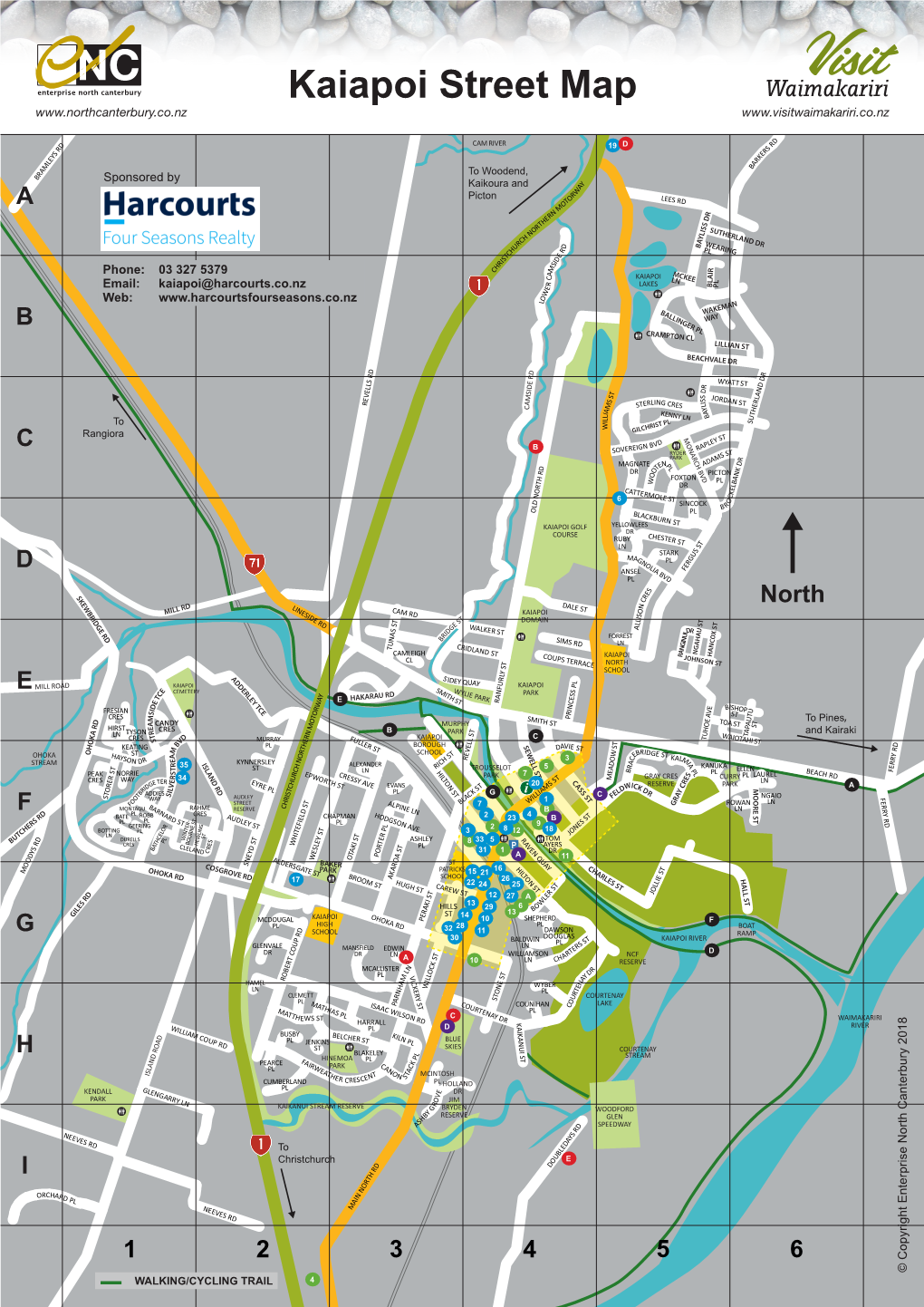 Kaiapoi Street Map