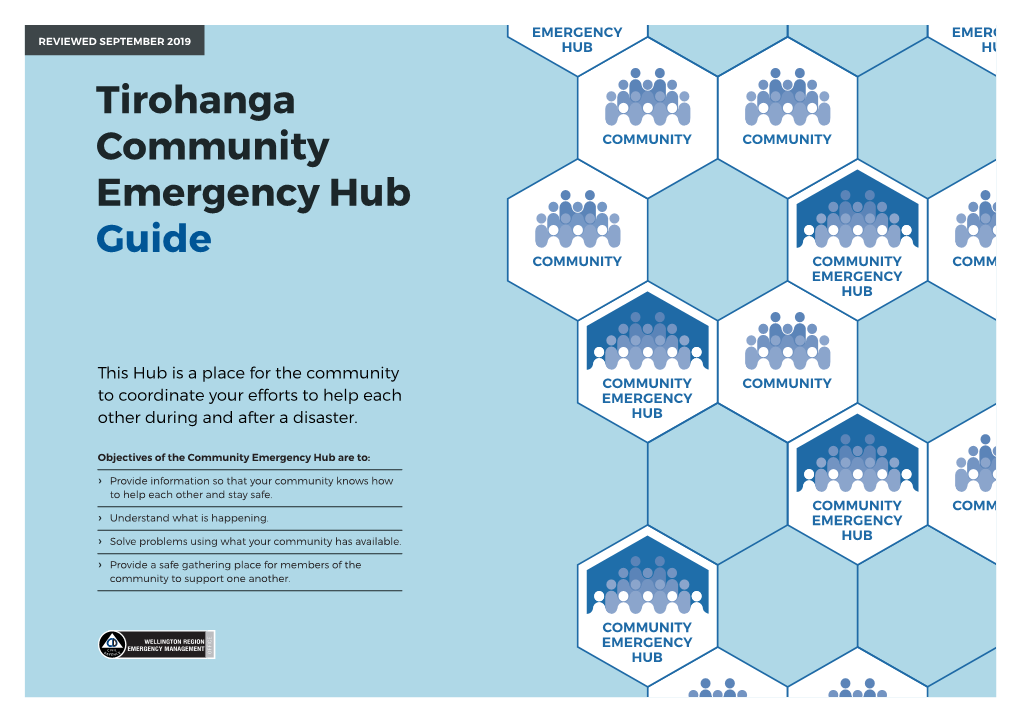 Tirohanga Community Emergency Hub Guide