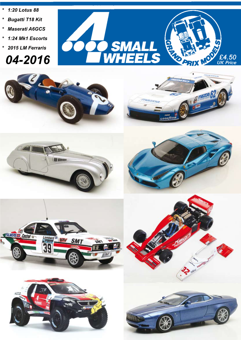 * 1:20 Lotus 88 * Bugatti T18 Kit * Maserati A6GCS * 1:24 Mk1 Escorts