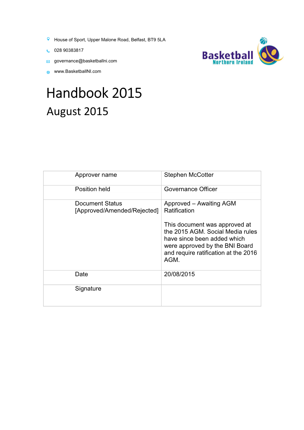 Handbook 2015
