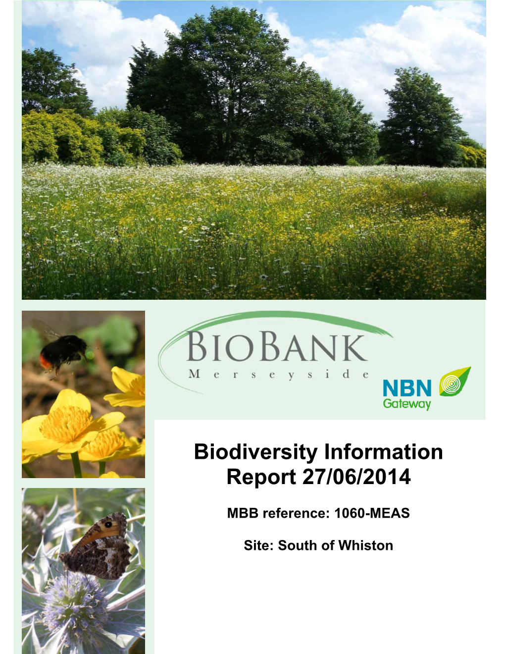 Biodiversity Information Report 27/06/2014