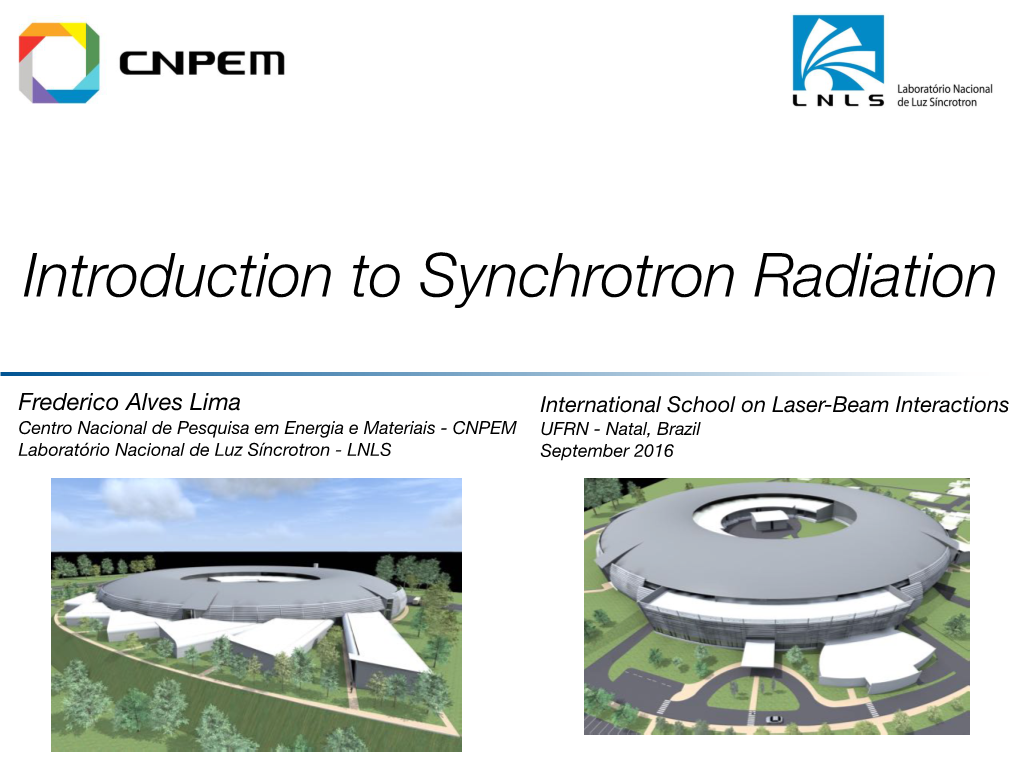 Introduction to Synchrotron Radiation