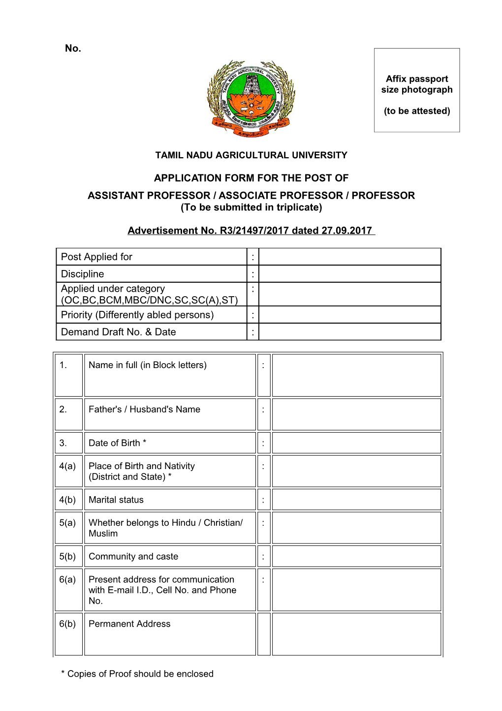 Tamil Nadu Agricultural University