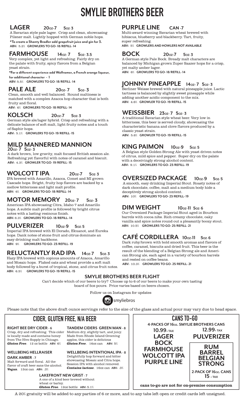 Evanston Beer List