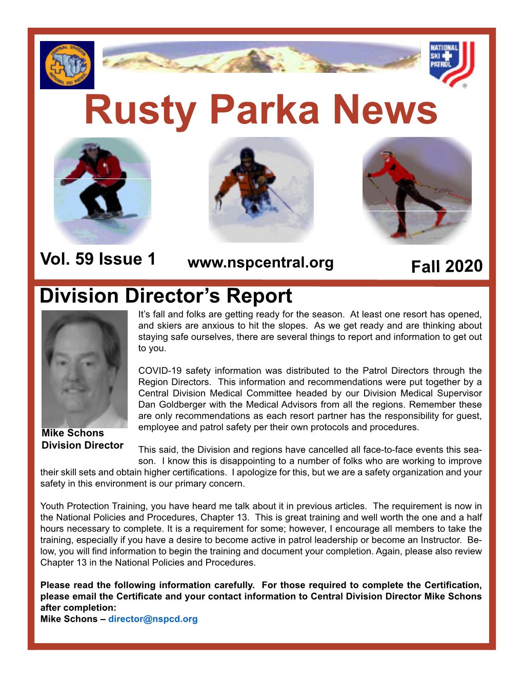 Rusty Parka News