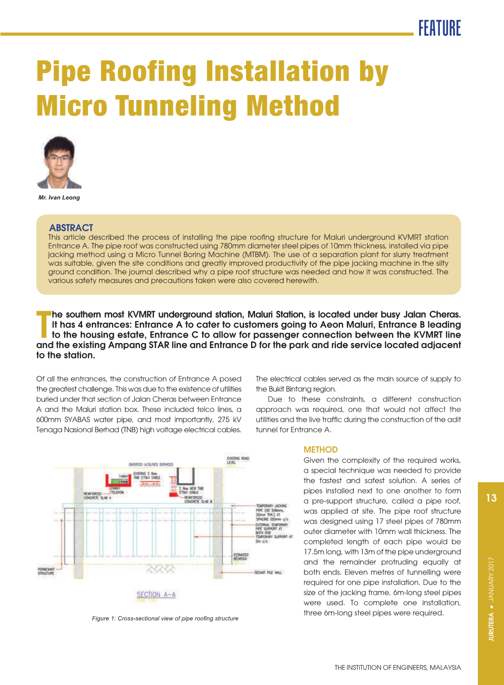 Pipe Roofing Installation by Micro Tunneling Method