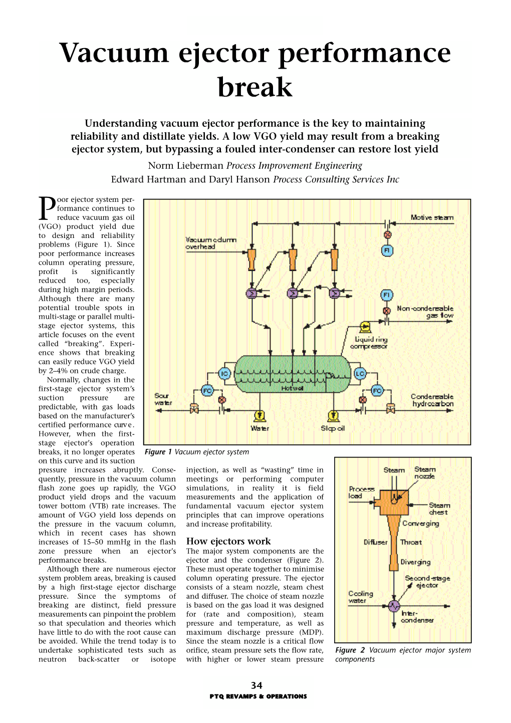 Vacuum Ejector Performance Break