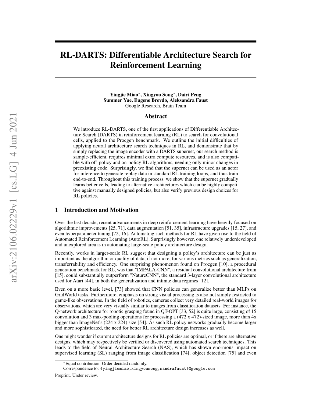 RL-DARTS: Differentiable Architecture Search for Reinforcement Learning