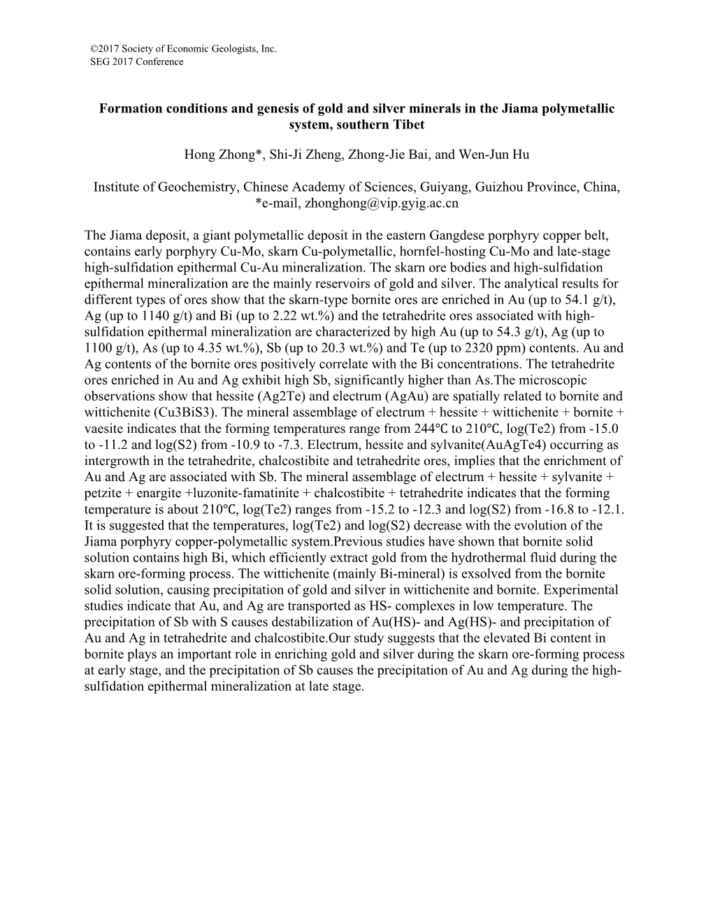 Formation Conditions and Genesis of Gold and Silver Minerals in the Jiama Polymetallic System, Southern Tibet