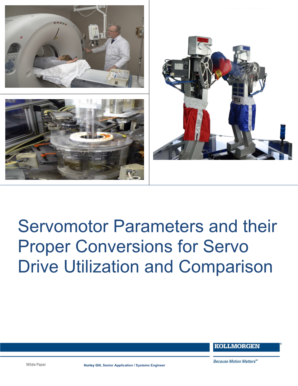 Servomotor Parameters and Their Proper Conversions for Servo Drive Utilization and Comparison