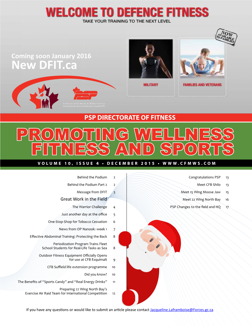 Promoting Wellness Fitness and Sports Volume 10, Issue 4 • December 2015 •
