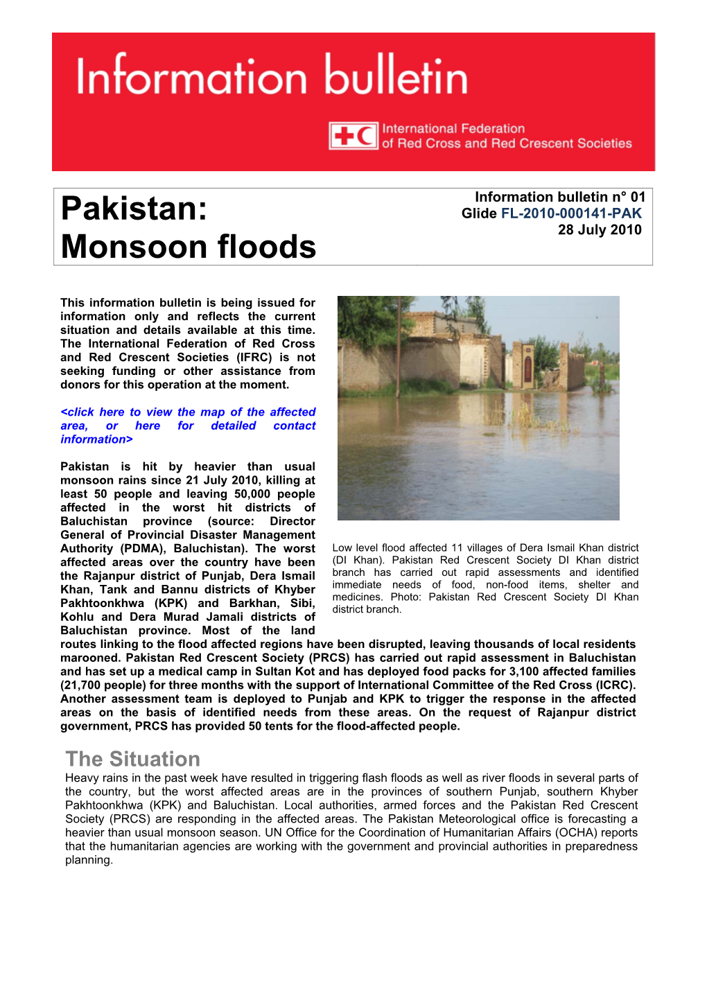 Pakistan: Monsoon Floods