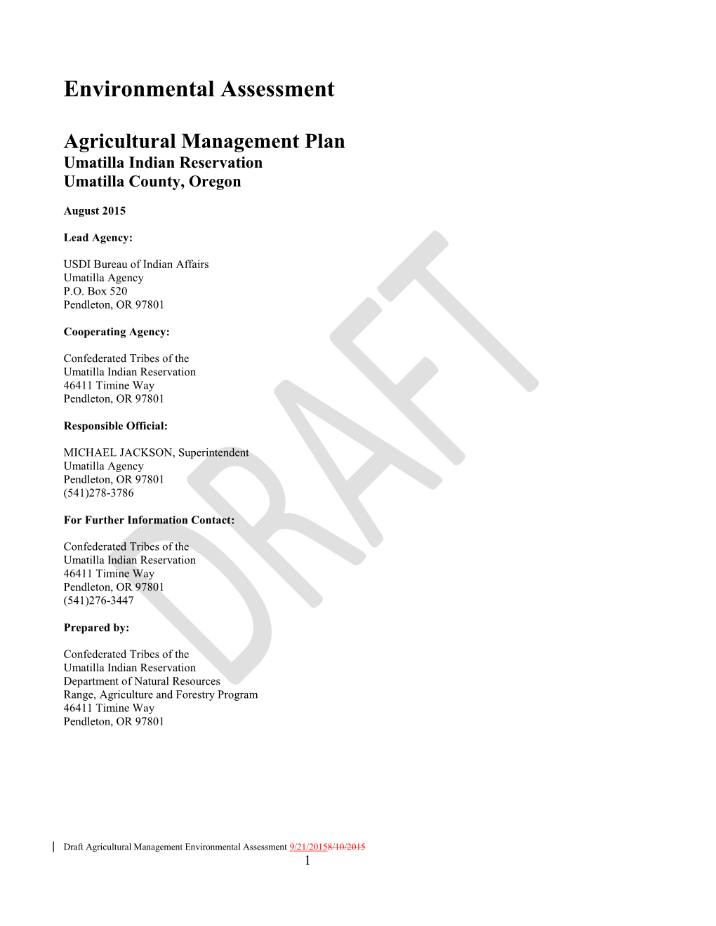AG Management Plan
